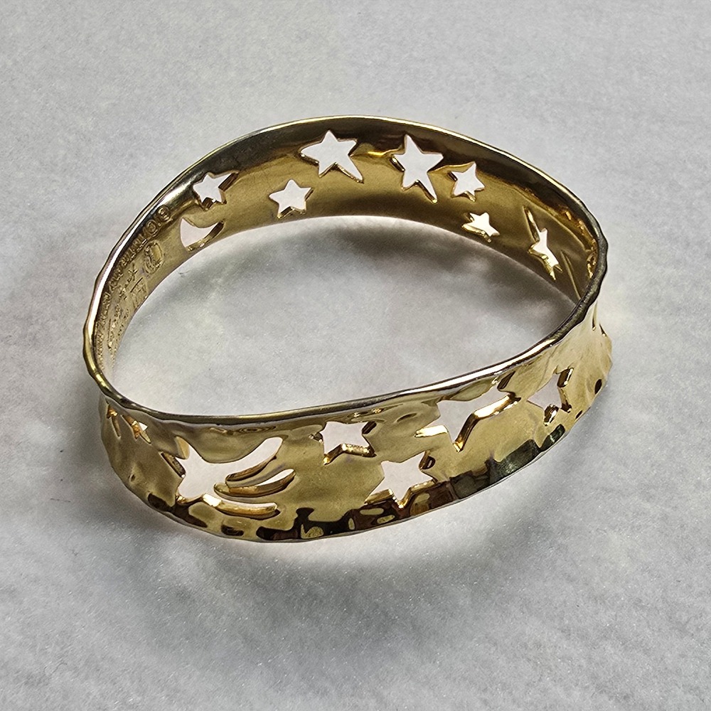 Andy Warhol RLM Bracelet So Many Stars Robert Lee Morris Gold Tone Celestial - Picture 6 of 16